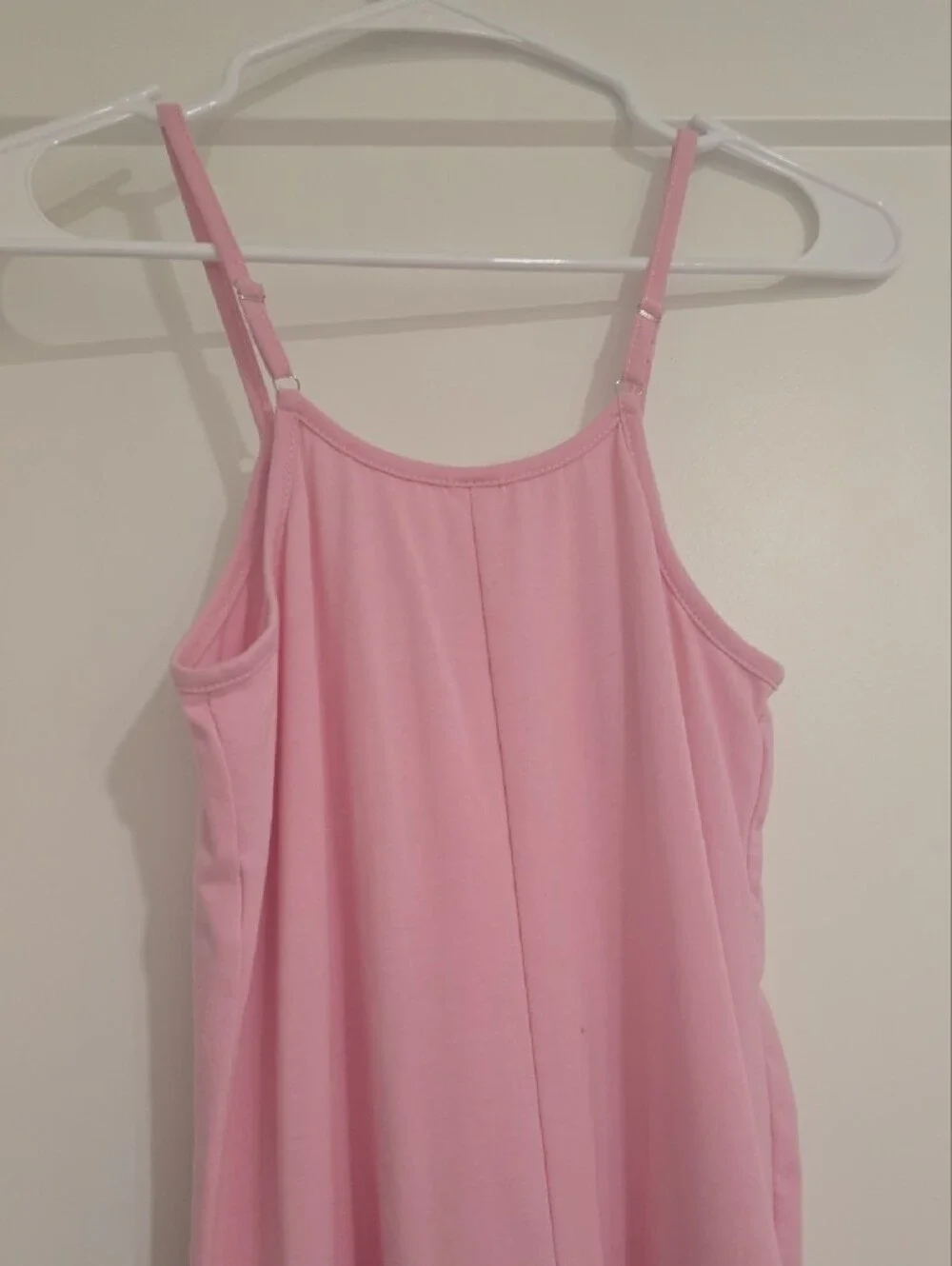 Pink Sleeveless Romper with Front Pockets Kids Shein Size 11 Never Worn